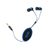 CU9094-C
	-BATHURST STREET RETRACTABLE EARPHONES-Royal Blue (Clearance Minimum 110 Units)